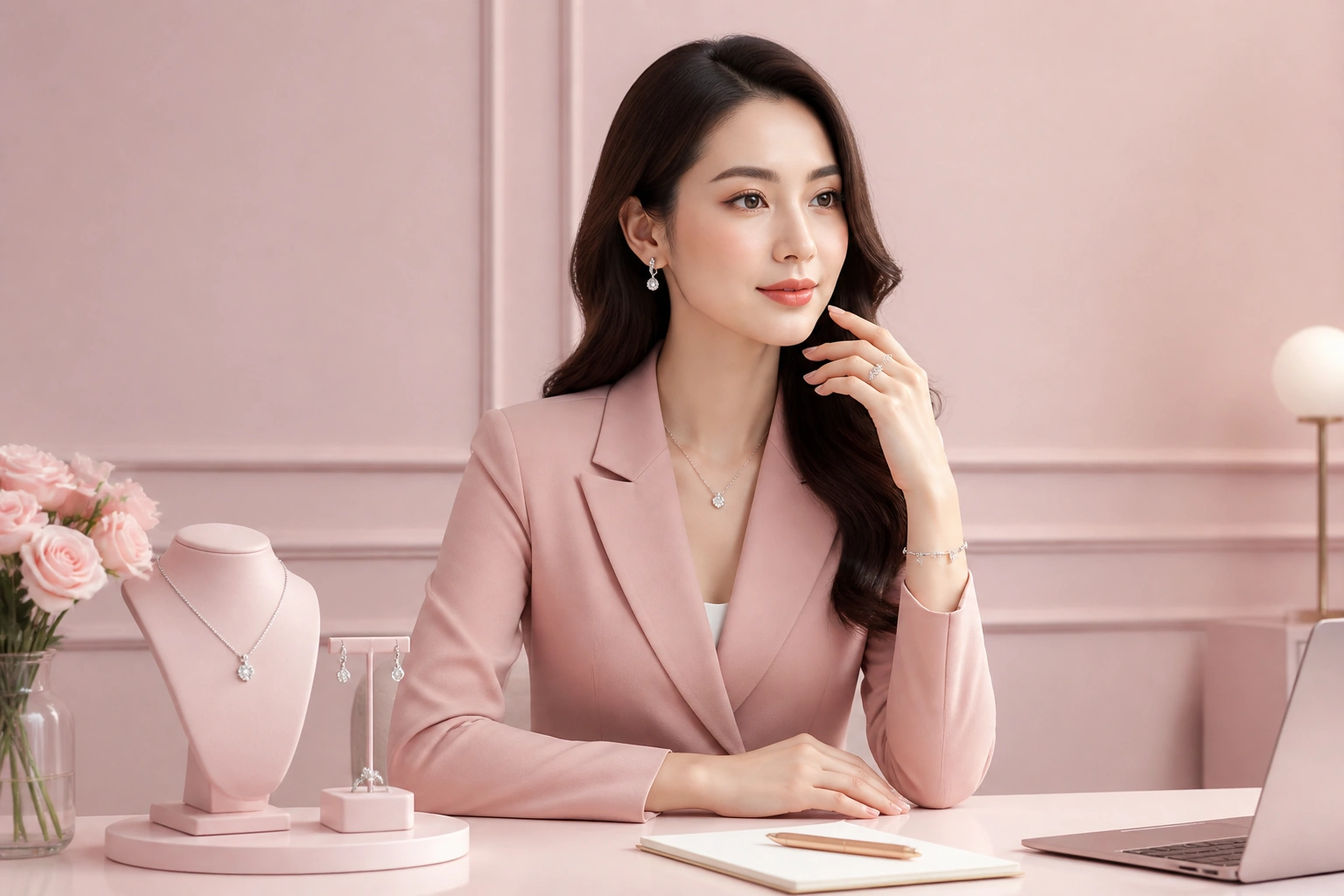 Bộ sưu tập trang sức bạc Ý thiết kế hiện đại cho quý cô công sở