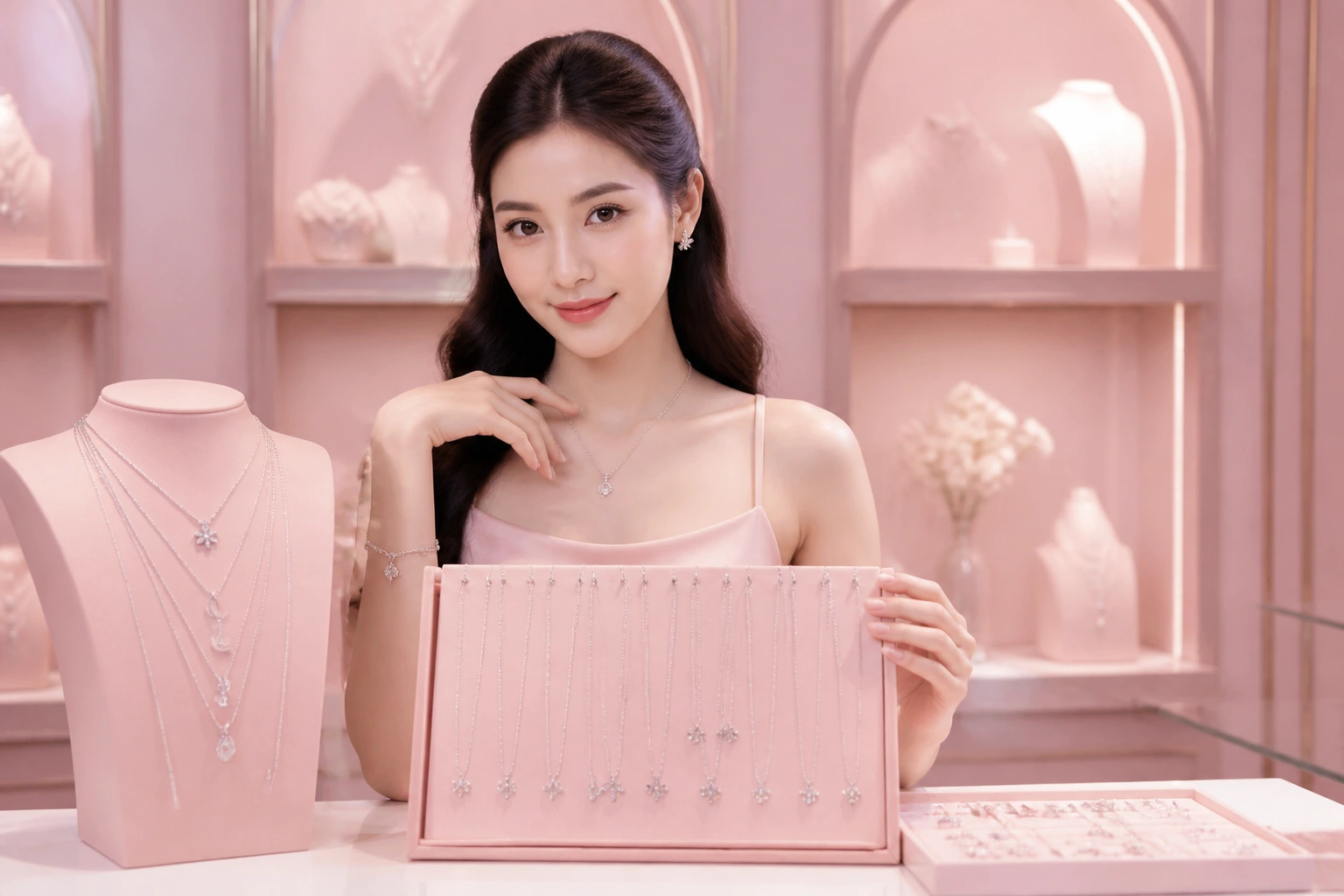 BST dây chuyền bạc đa dạng độ dài tại showroom DNJ Silver