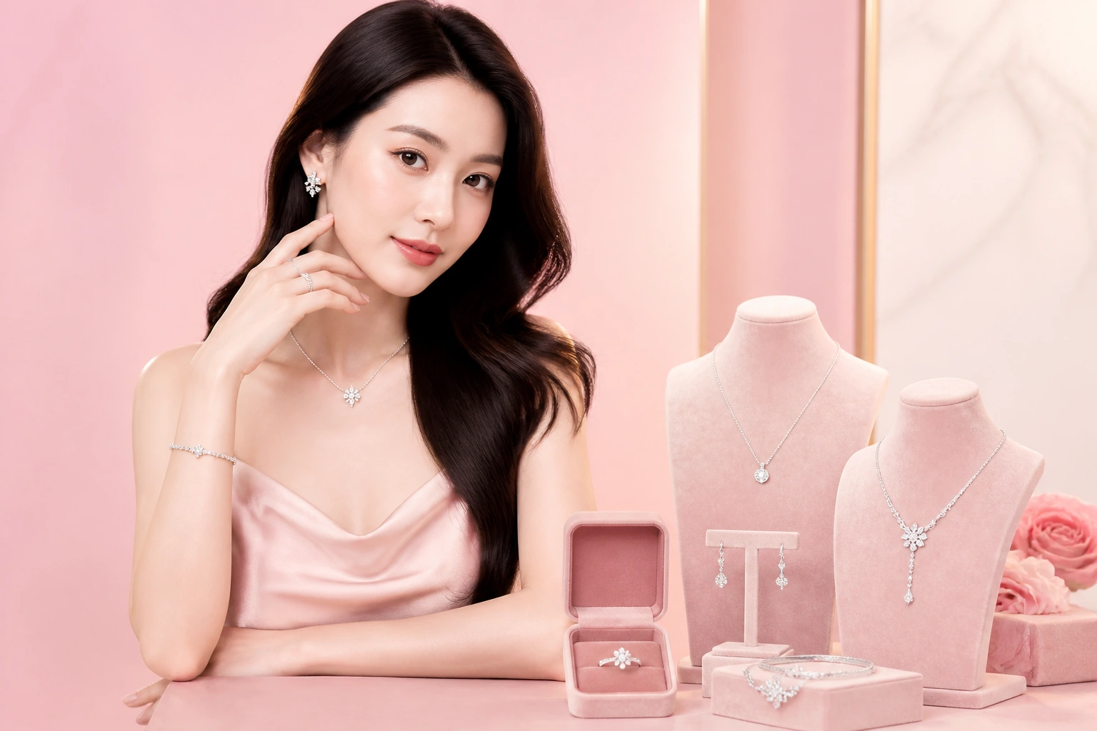 Các mẫu trang sức bạc nữ cao cấp tại cửa hàng DNJ Silver