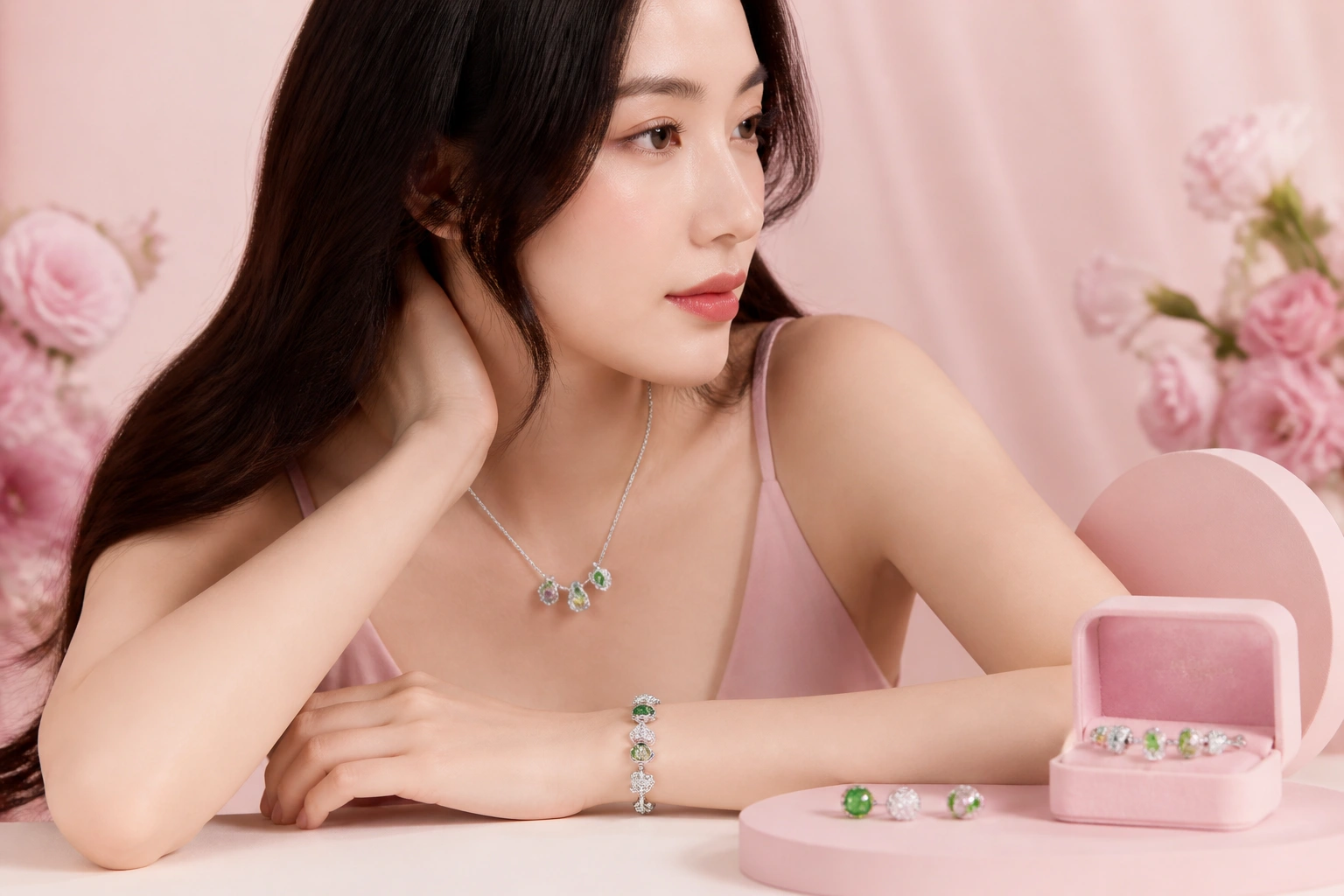 Cách phối mix charm đá trắng và xanh lục cho nàng kim ngưu