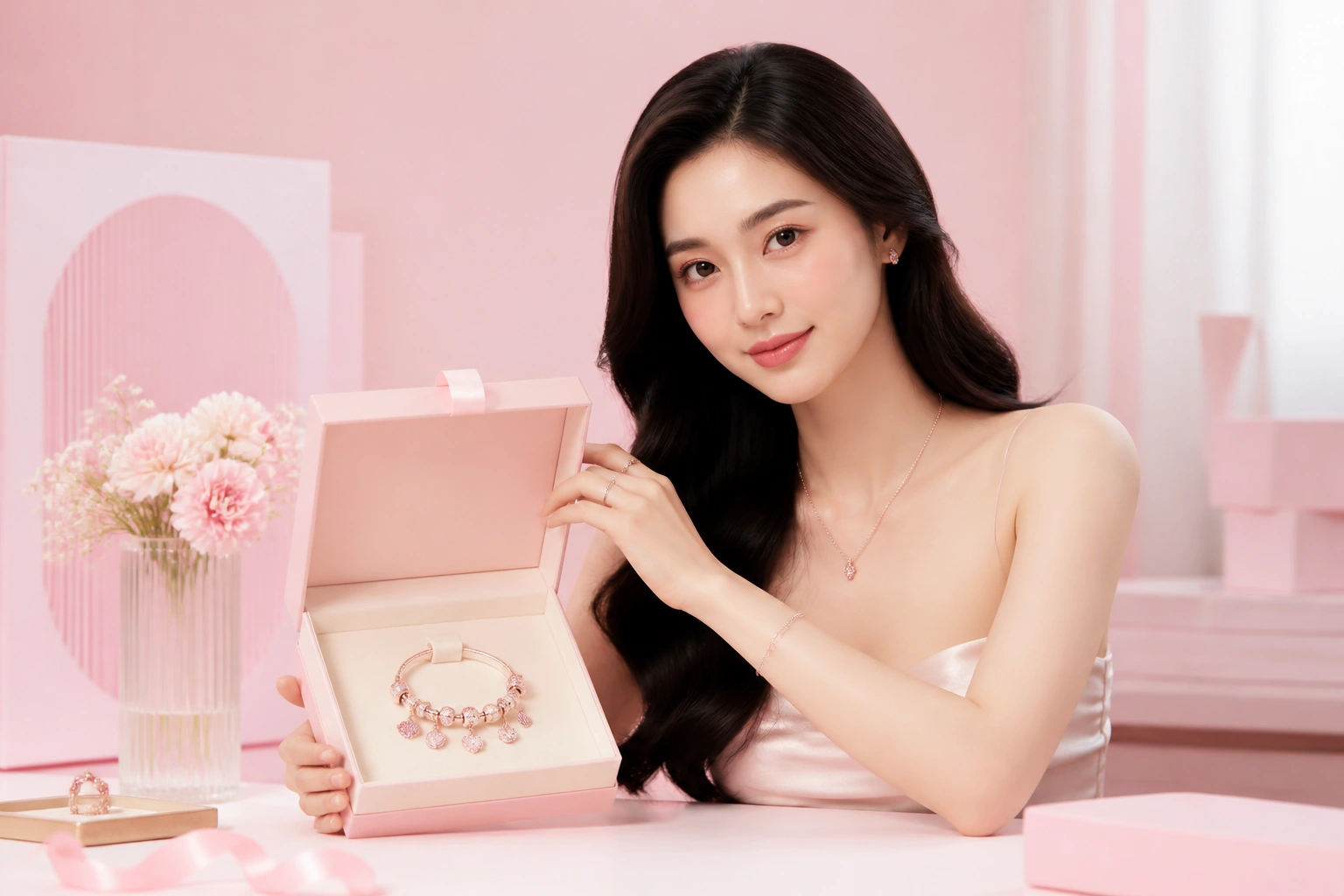 Cận cảnh hộp đựng quà tặng cao cấp cho bộ sưu tập Charm Story tại DNJ