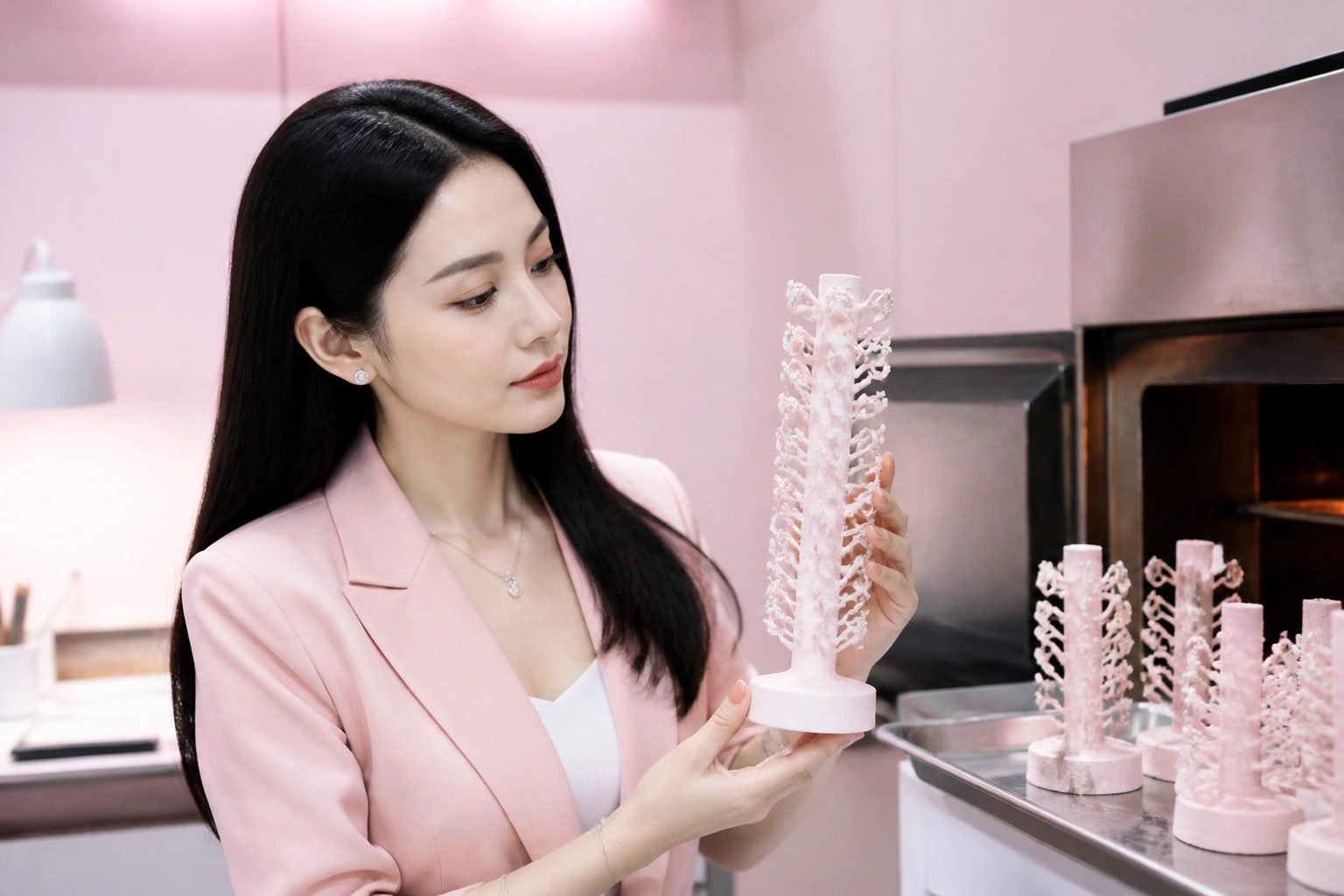Cận cảnh một cây thạch cao trước khi đưa vào lò đúc kim hoàn