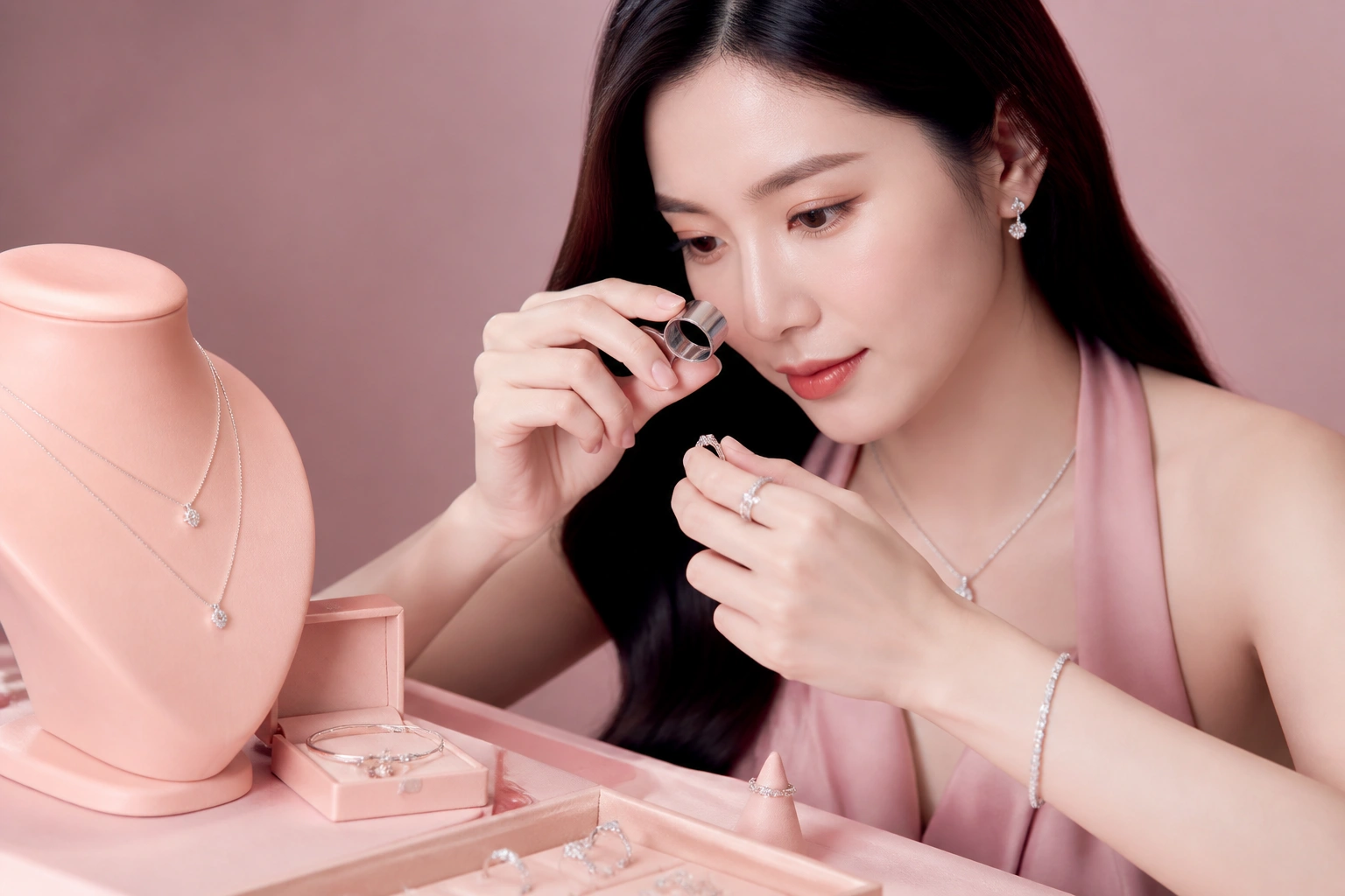 Cận cảnh độ tinh xảo của trang sức bạc độc bản tại DNJ Silver