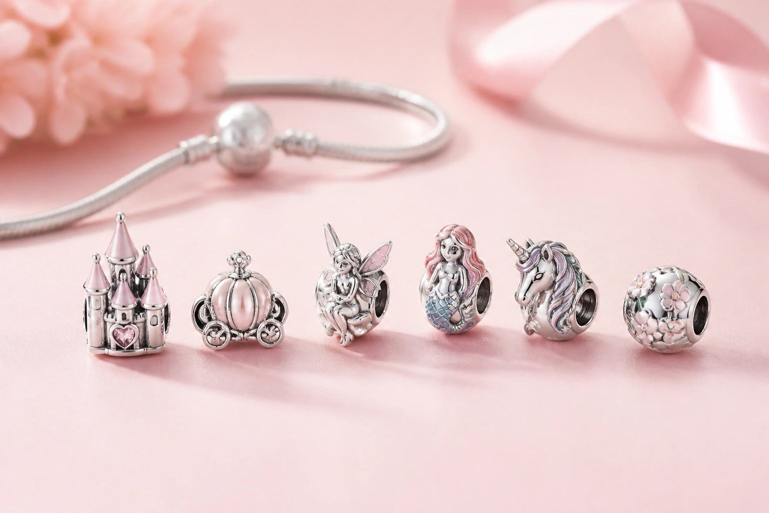 Chi tiết cận cảnh các mẫu hạt charm biểu tượng cổ tích tinh xảo