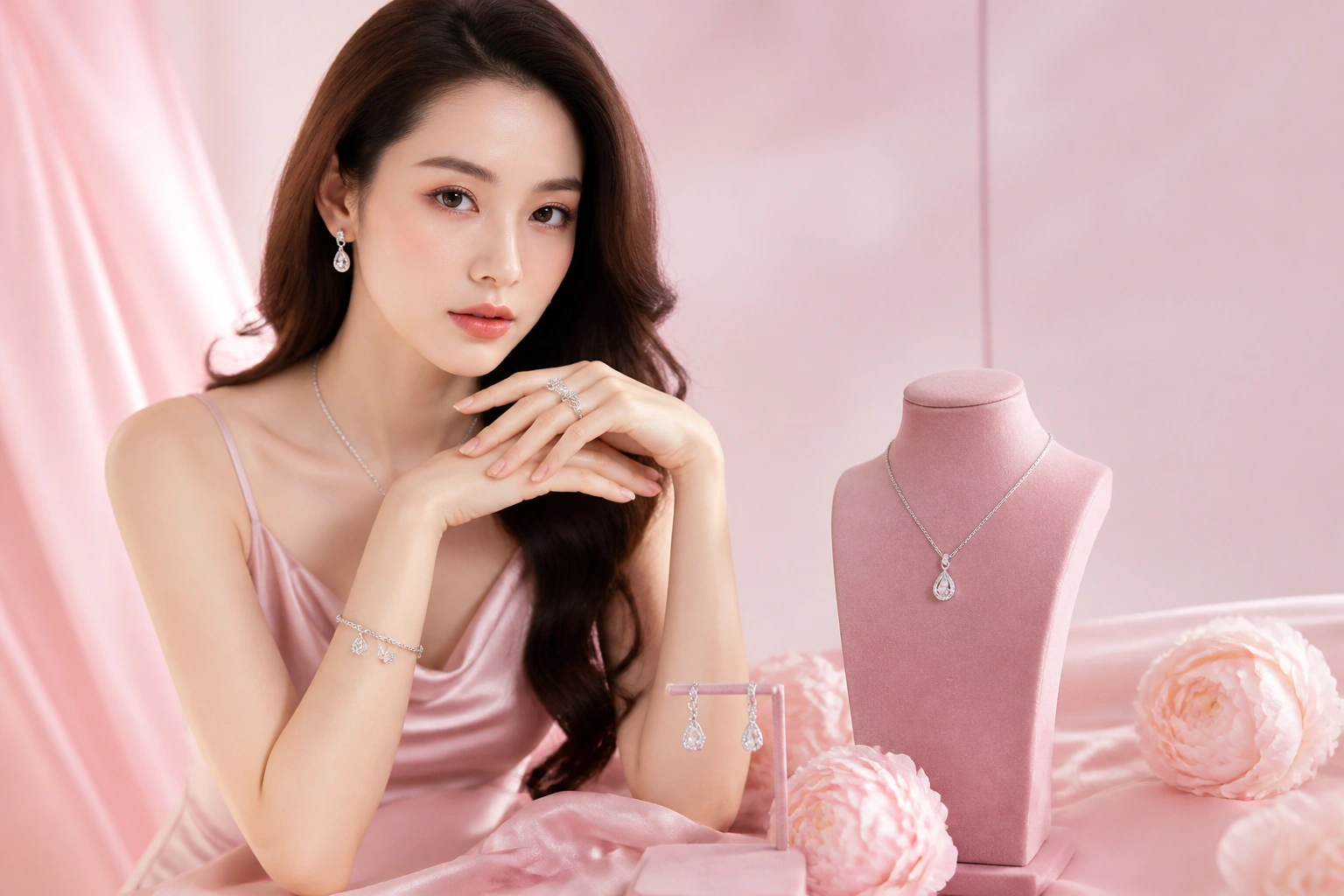 Chi tiết độ hoàn thiện cao cấp của trang sức bạc DNJ Silver