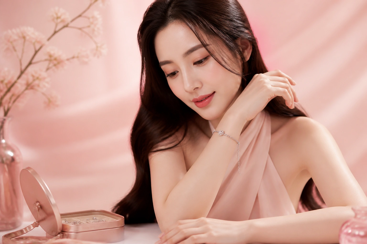 Chiếc vòng tay bạc ý tinh xảo mang ý nghĩa bình an cho người đi xa