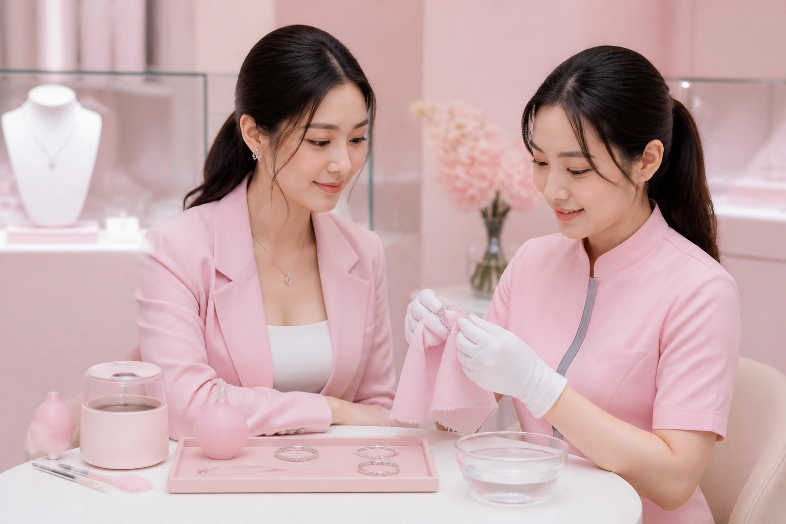 Dịch vụ chăm sóc và làm sáng trang sức tận tâm tại dnj