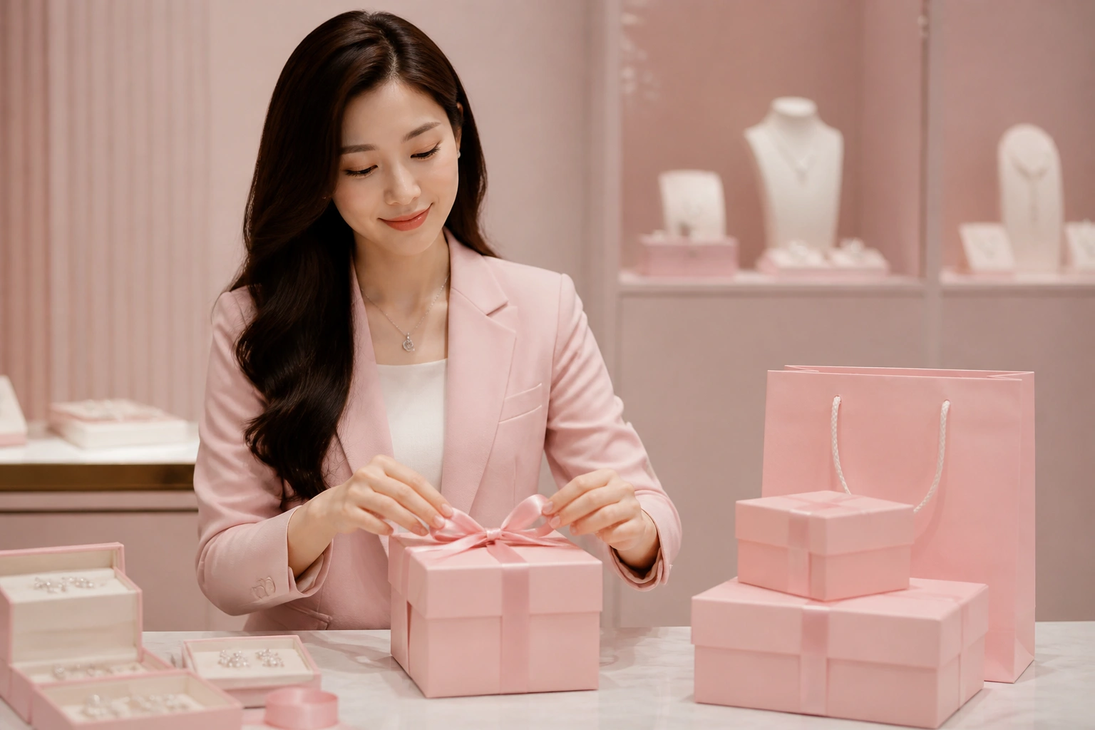 Dịch vụ đóng gói quà tặng chuyên nghiệp tại cửa hàng DNJ Silver