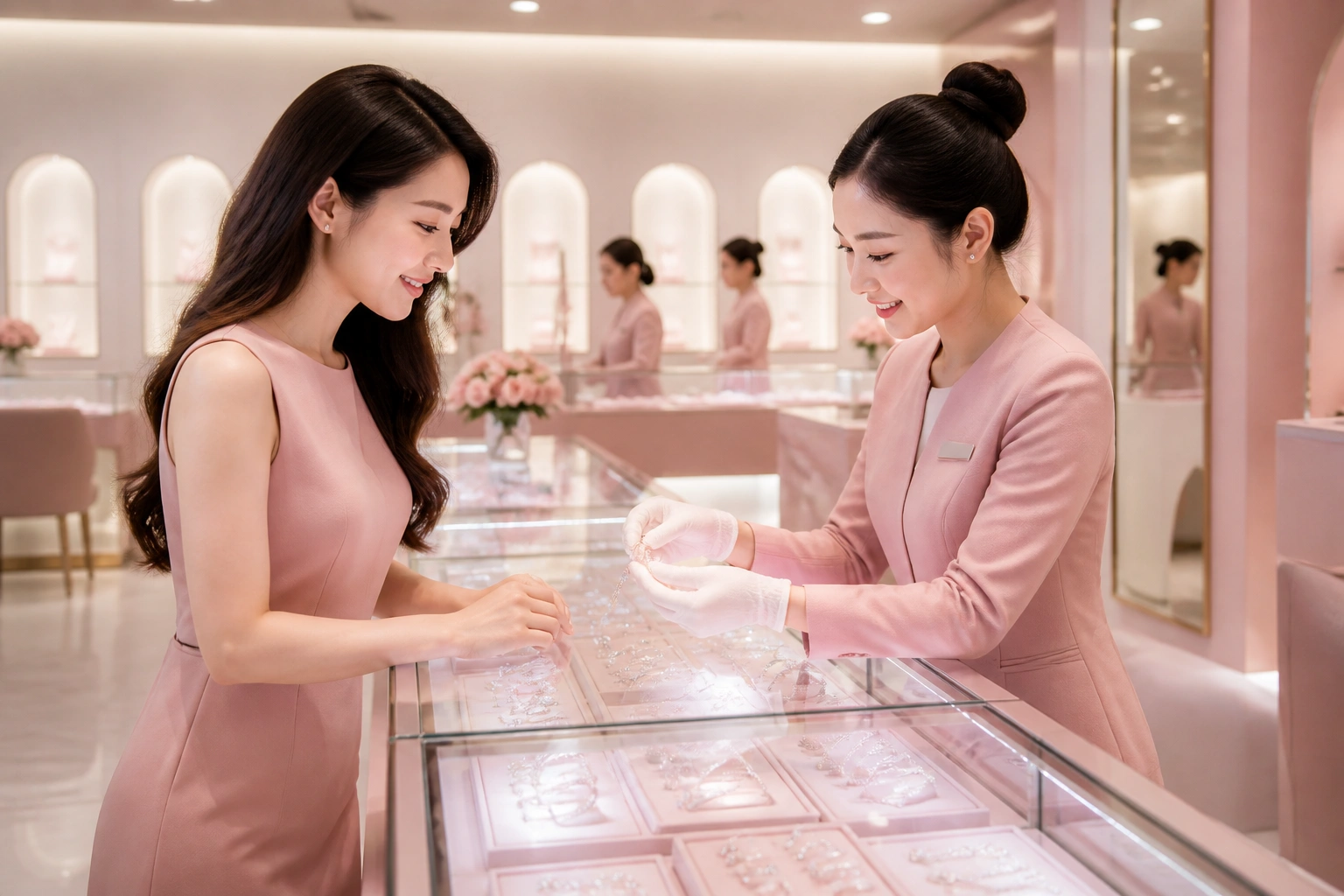 Không gian cửa hàng và dịch vụ tận tâm tại DNJ Silver