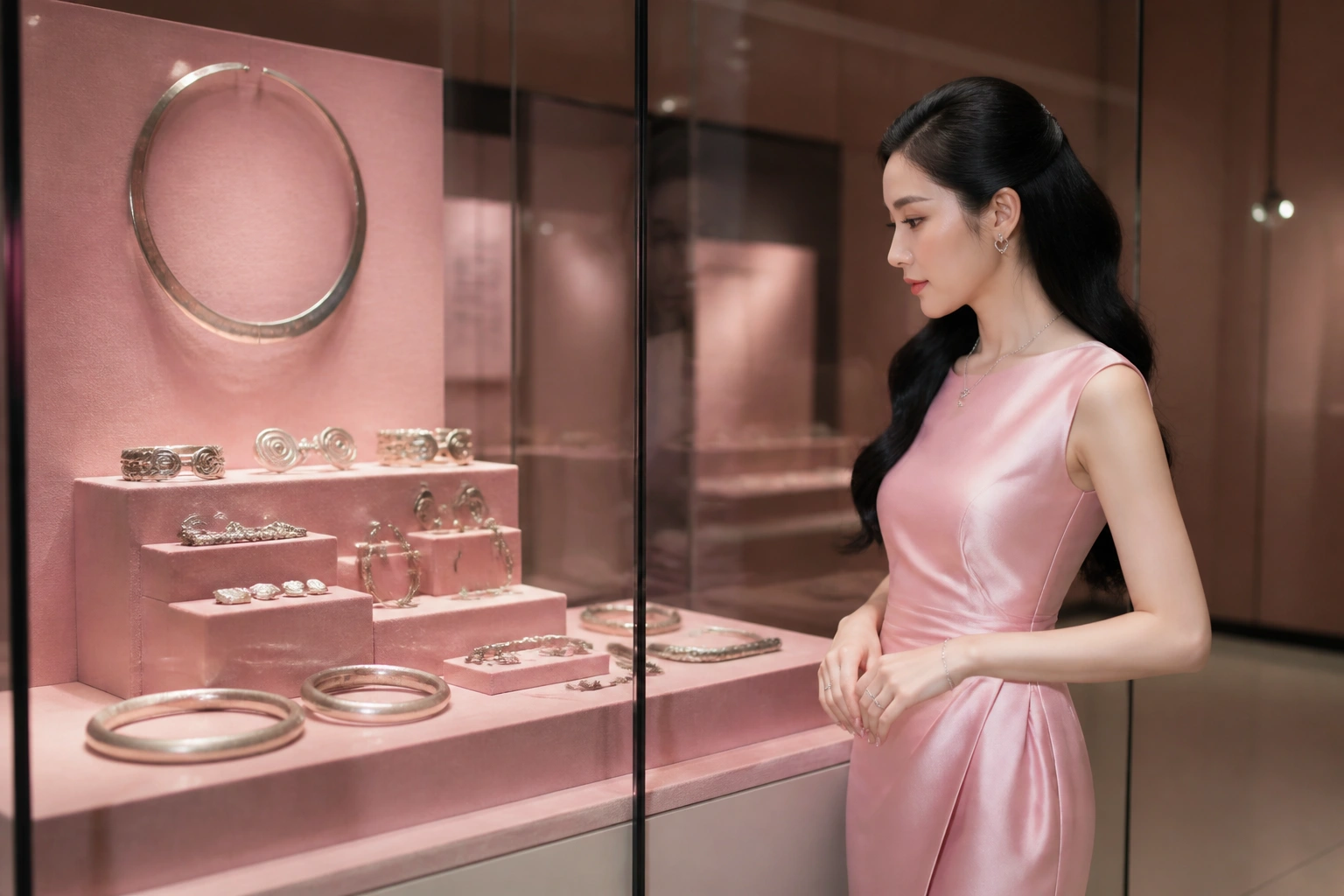 Hiện vật trang sức bạc cổ thời Đông Sơn được trưng bày tại Bảo tàng Lịch sử