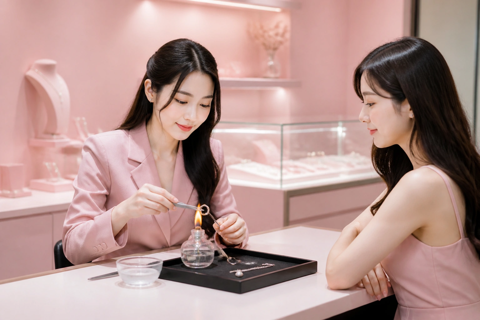 Hướng dẫn cách thử bạc bằng lửa tại cửa hàng trang sức