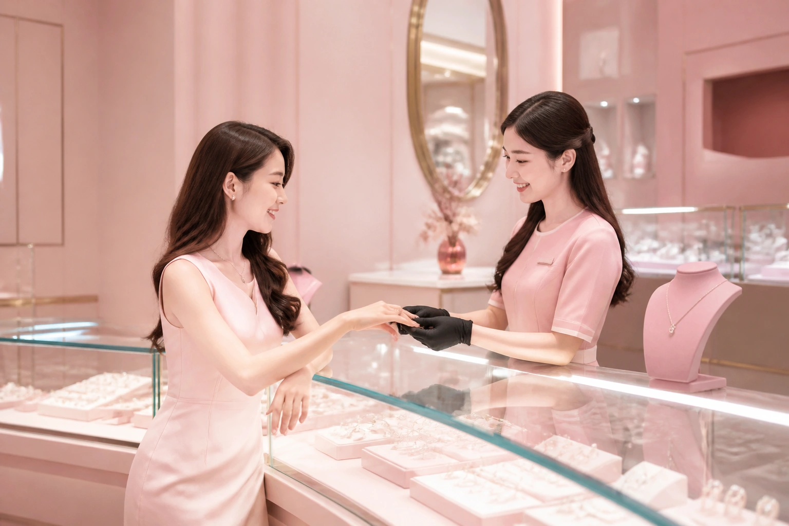 Không gian cửa hàng và dịch vụ tận tâm tại DNJ Silver