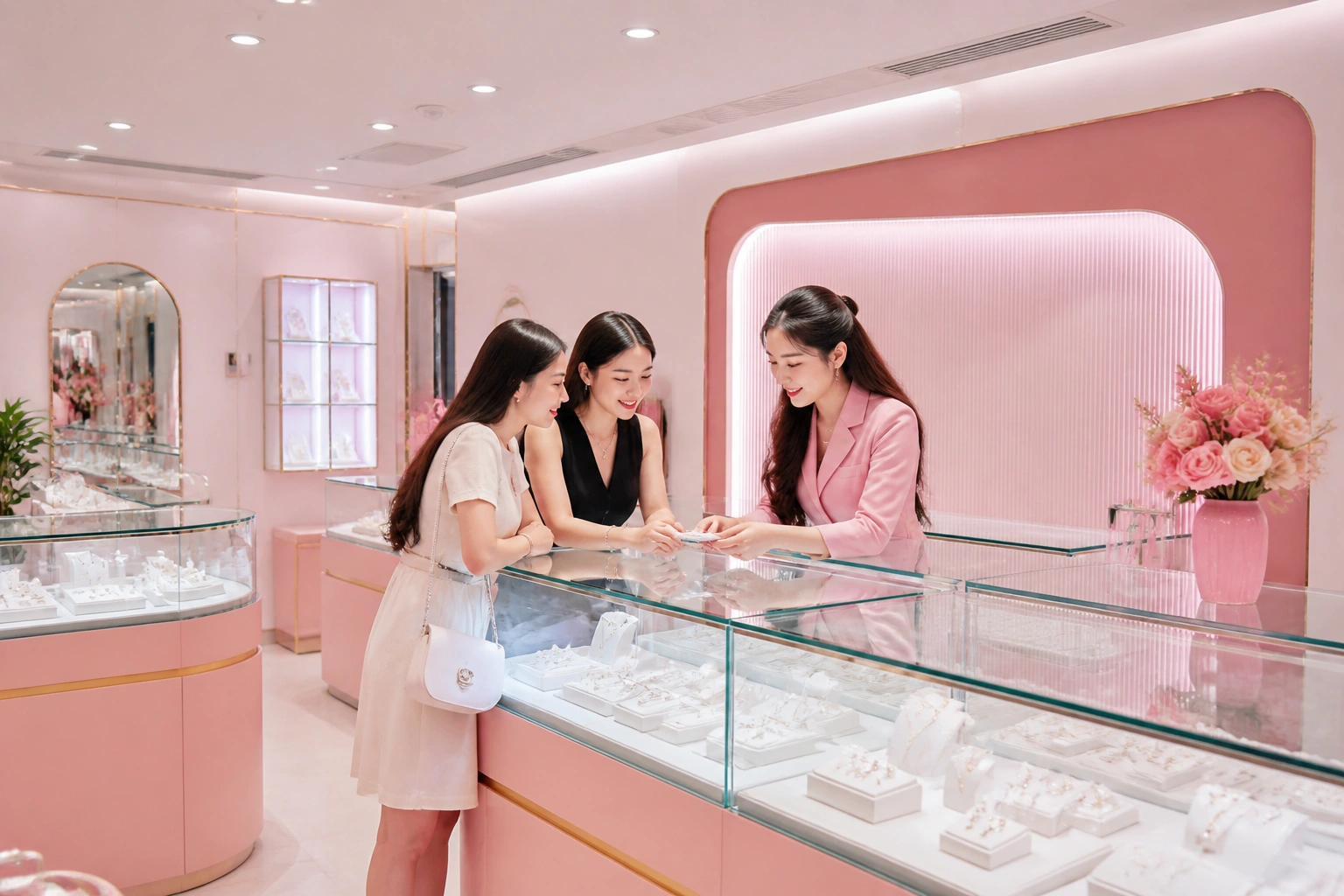 Không gian showroom DNJ Silver tại thanh nhàn - hà nội