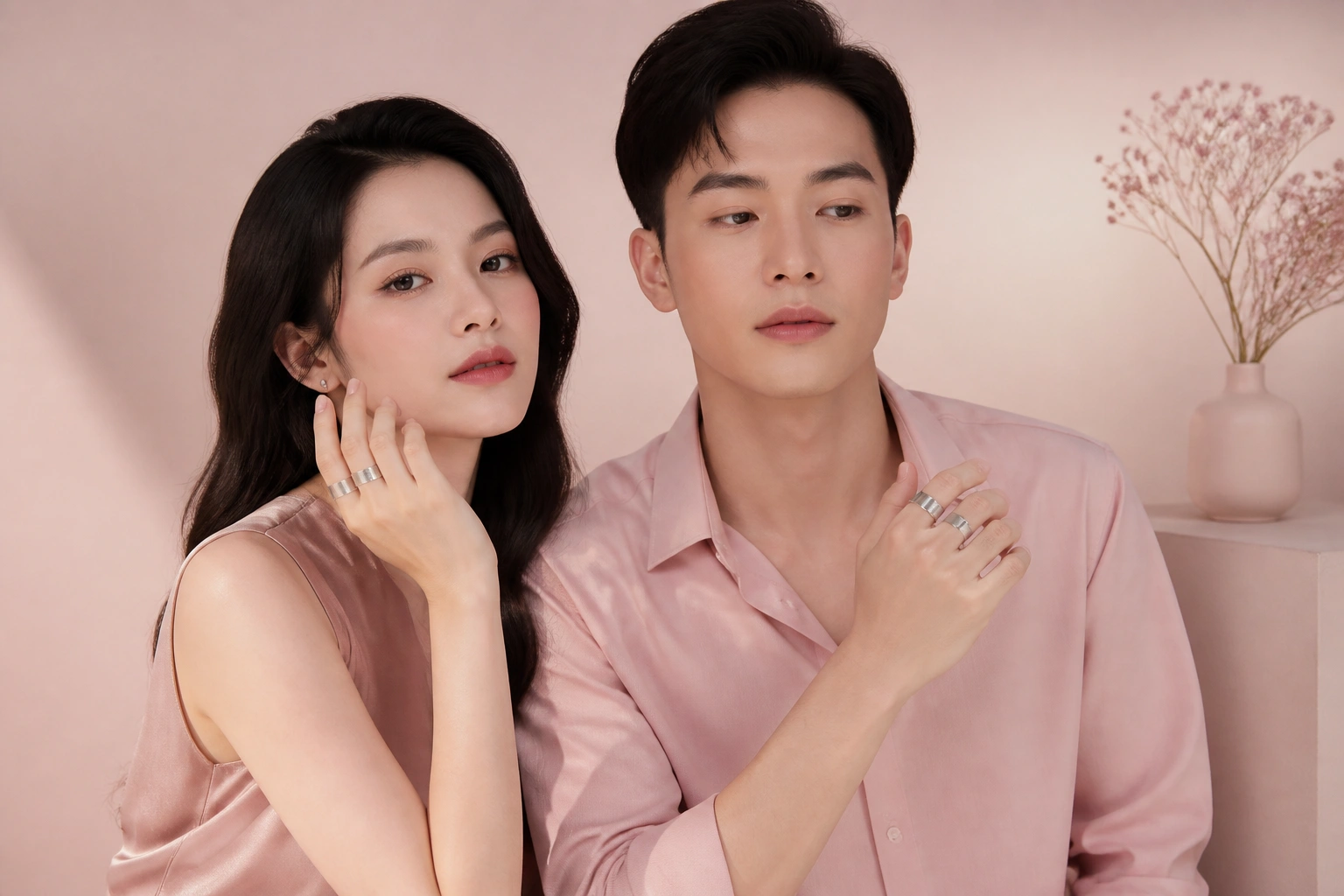 Mẫu nhẫn bạc trơn bản rộng – biểu tượng không thể thiếu của phong cách Unisex