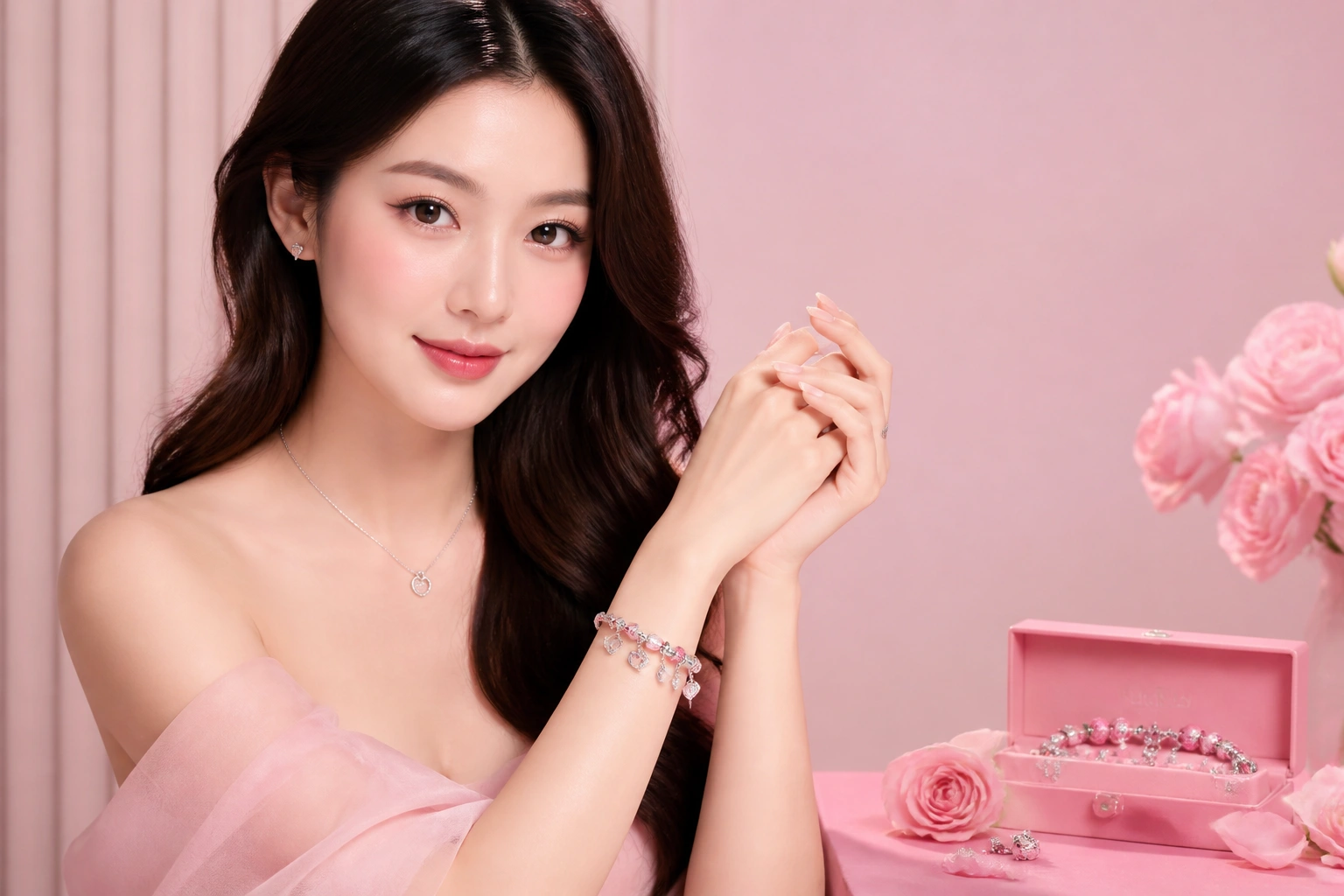 Mẫu vòng Charm DNJ chủ đề gia đình và tình yêu đầy xúc cảm