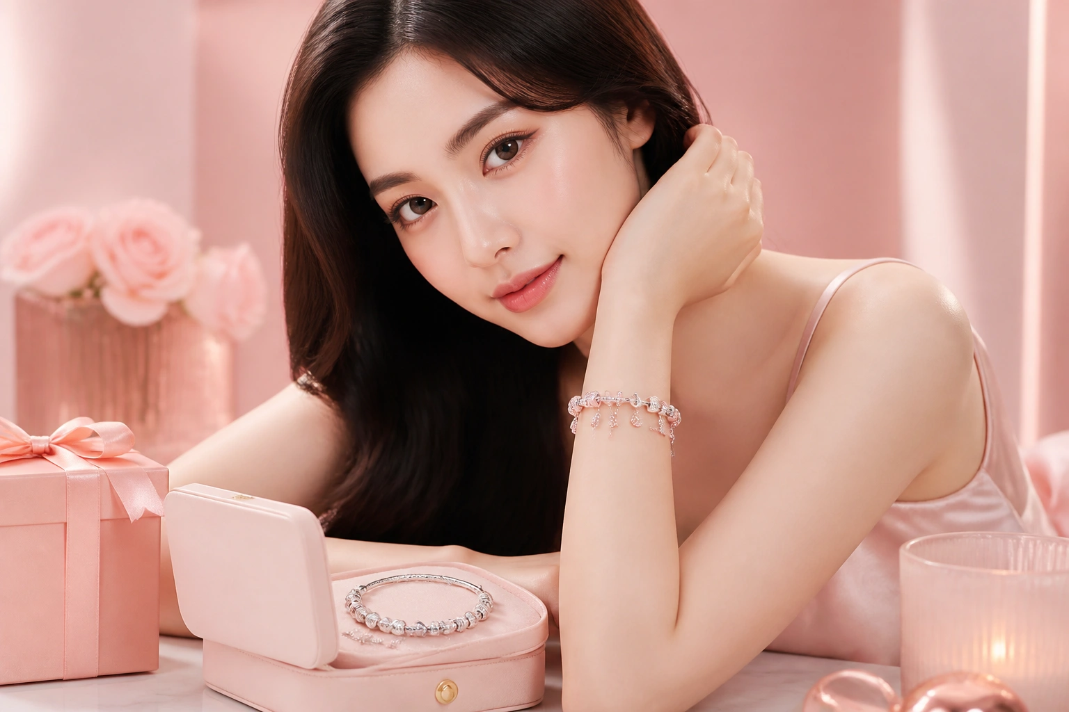 Mẫu vòng tay charm bạc S925 cơ bản đầy linh hoạt tại DNJ Silver