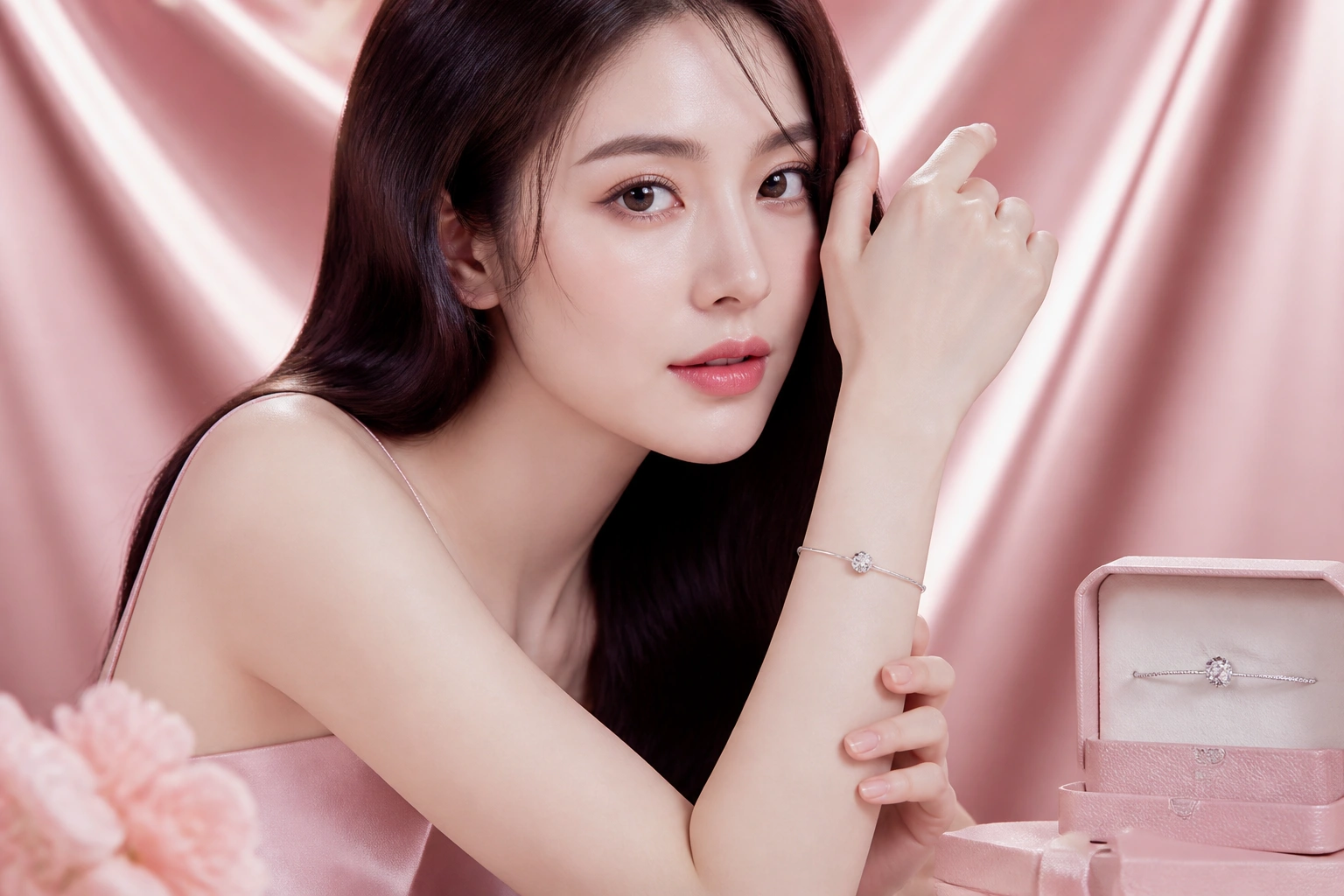 Mẫu vòng tay charm bạc tối giản với một điểm nhấn duy nhất tại DNJ Silver