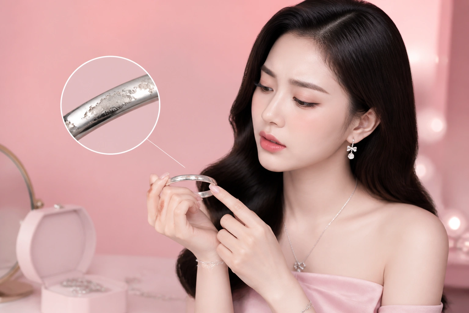 Minh họa hiện tượng bong tróc của bạc xi mạ kém chất lượng
