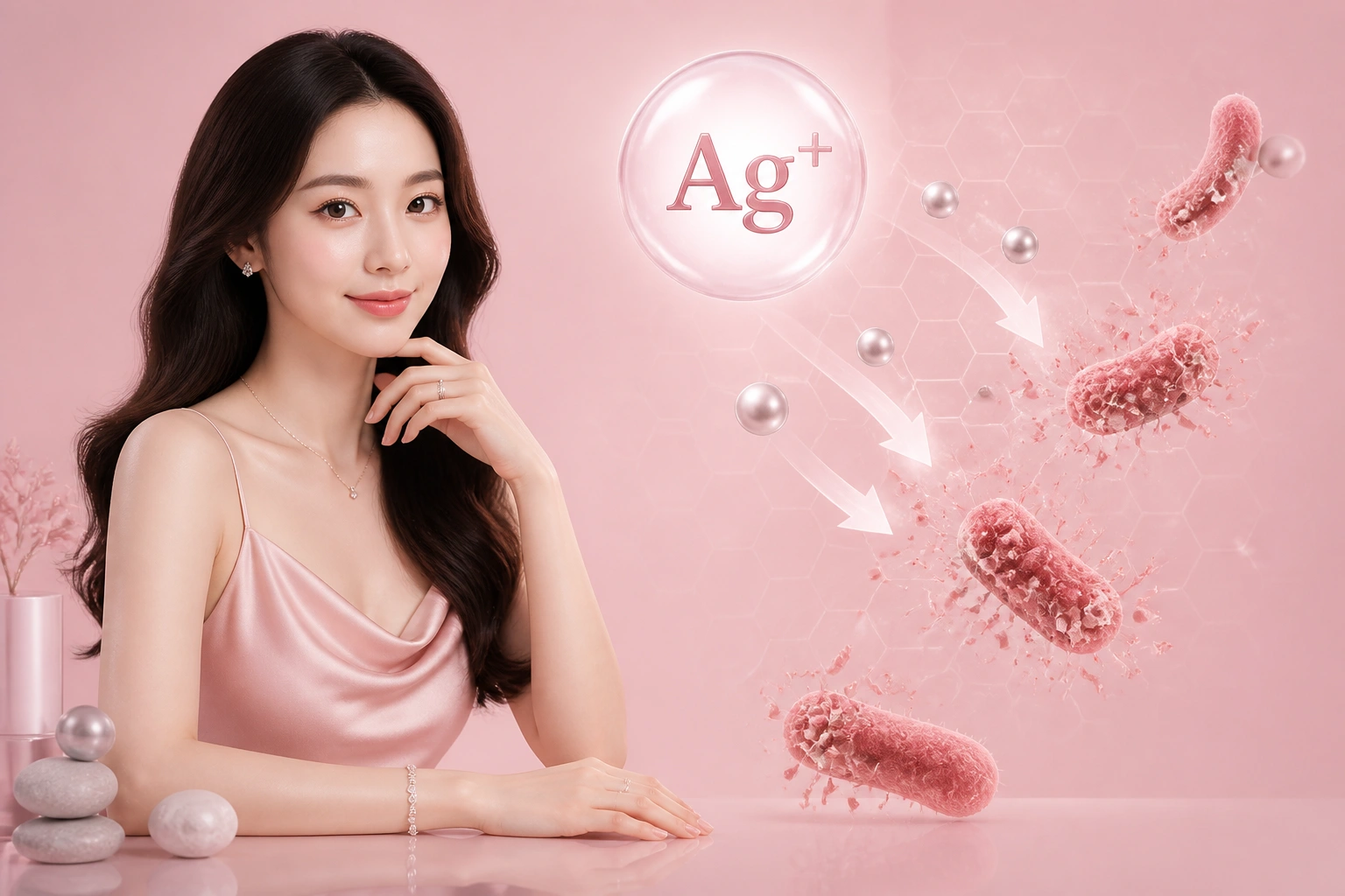 Mô phỏng cơ chế ion bạc ag+ tấn công và tiêu diệt tế bào vi khuẩn
