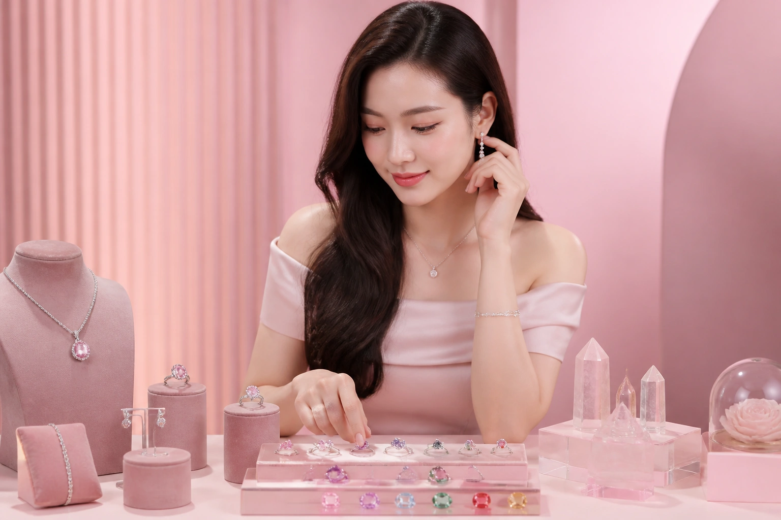 Phân biệt các loại đá quý gắn trên trang sức bạc DNJ Silver
