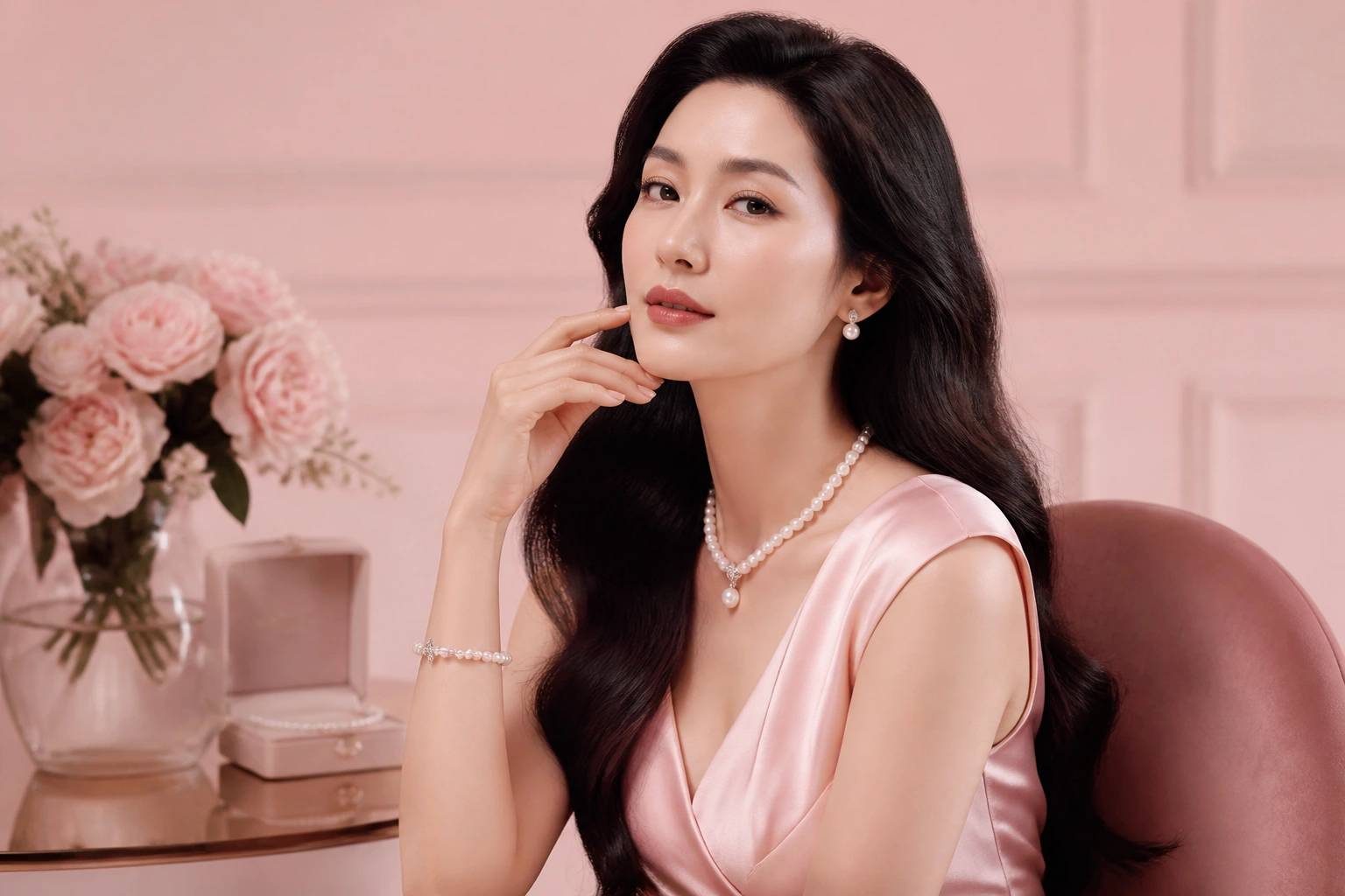 Quý bà quý phái với bộ trang sức bạc ngọc trai tại DNJ Silver