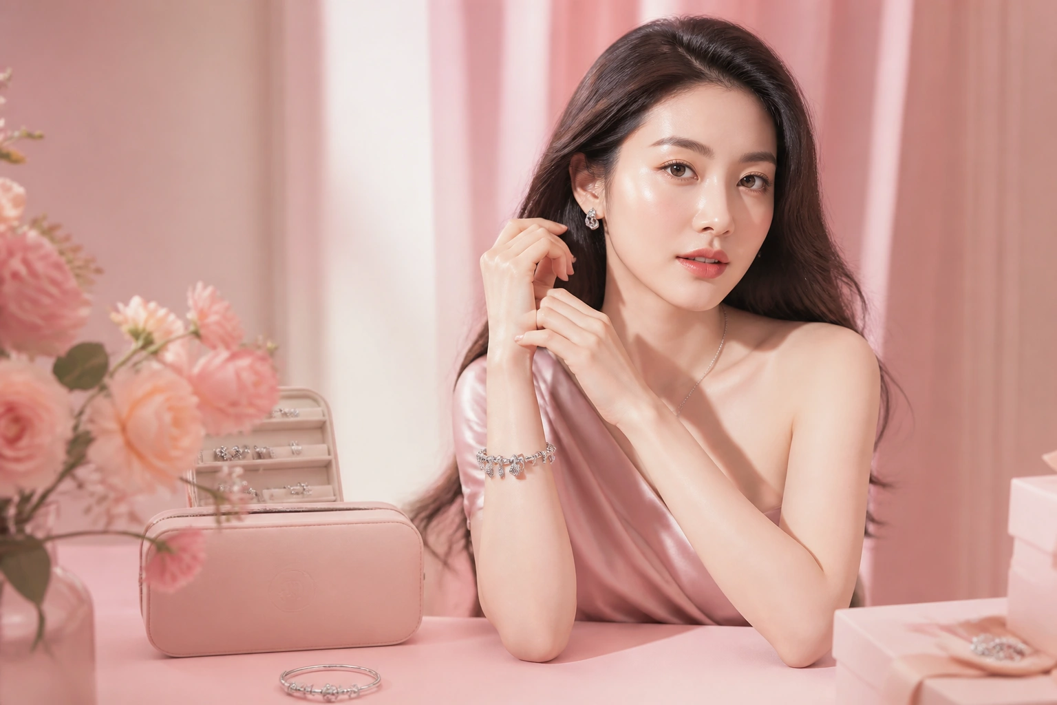 Quý cô hiện đại với phong thái tự tin cùng vòng charm bạc dnj