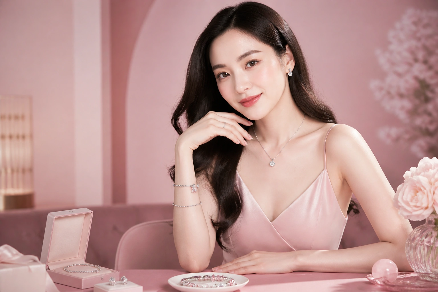 Quý cô tự tin với bộ trang sức bạc ý thu hút năng lượng thịnh vượng