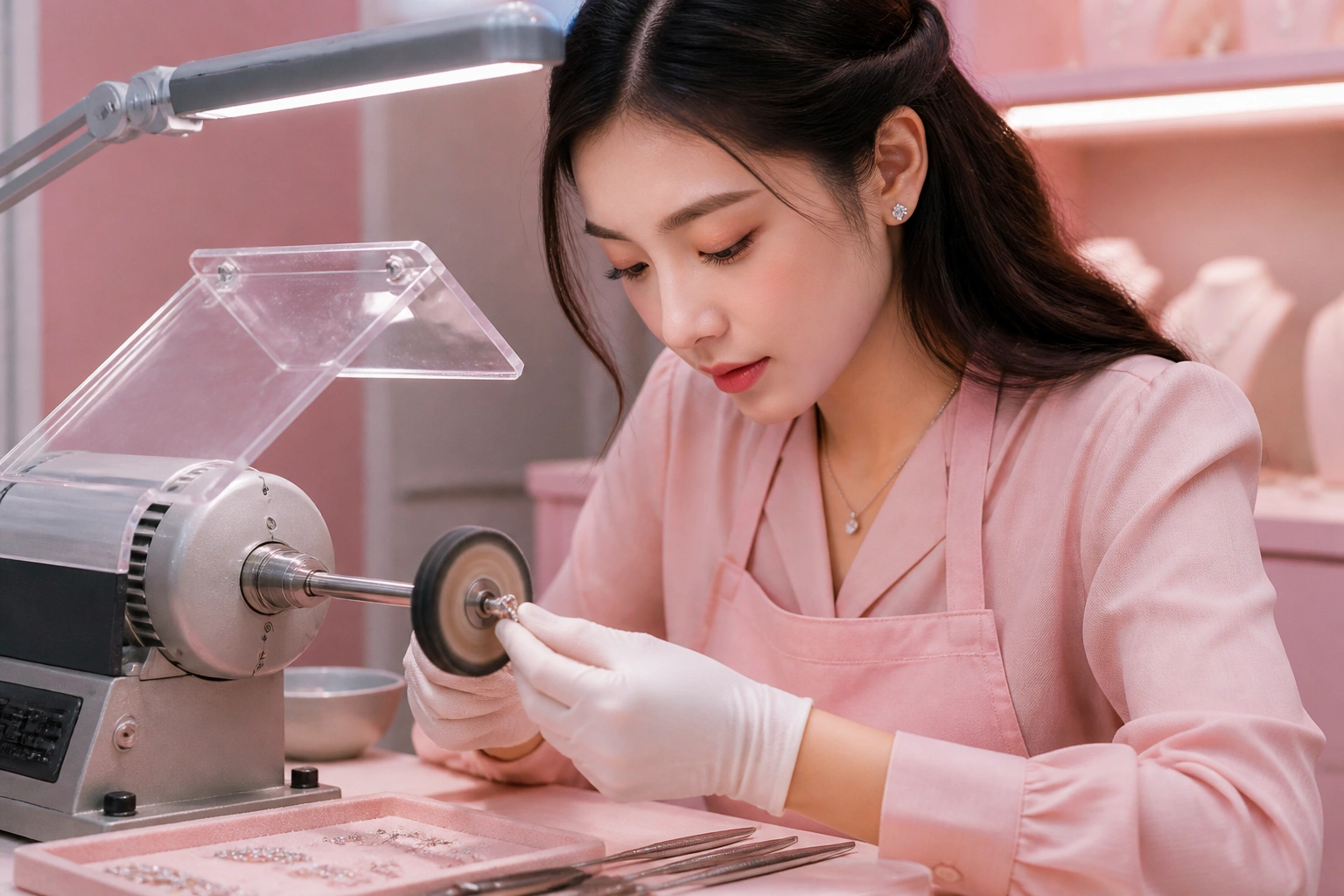 Quy trình đánh bóng gương thủ công tại xưởng chế tác dnj