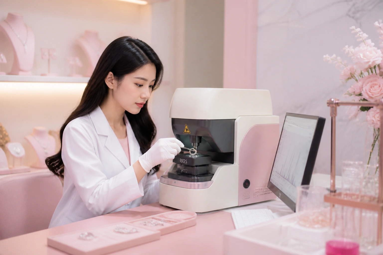 Quy trình kiểm định phổ kế bạc ý S925 tại DNJ Silver