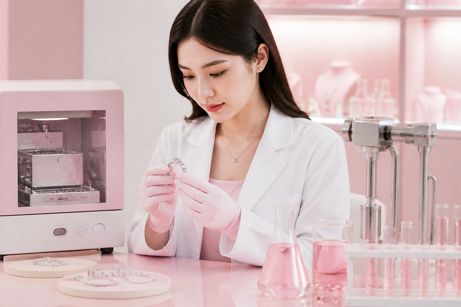 Quy trình phủ rhodium hiện đại giúp trang sức luôn bền đẹp và an toàn
