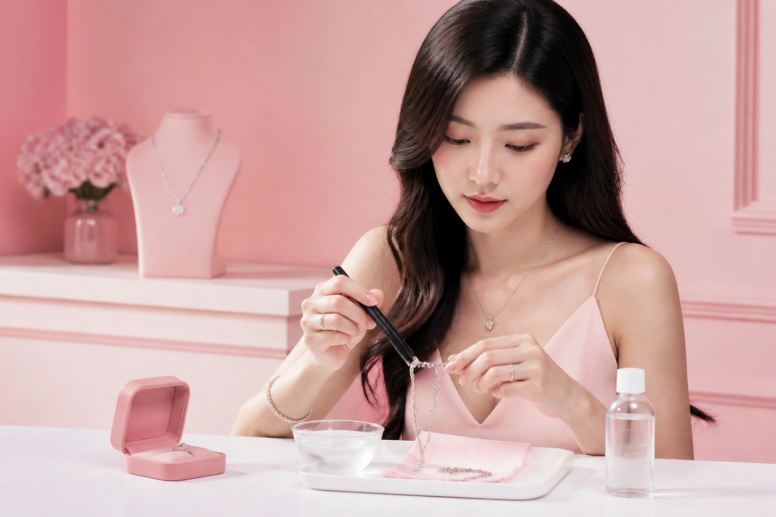 Quy trình thử bạc thật bằng nam châm và oxy già tại nhà