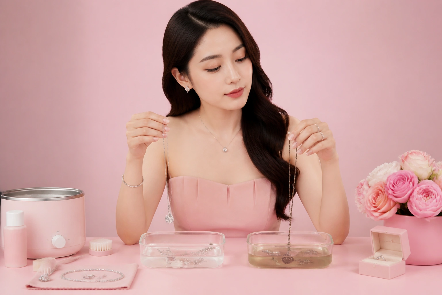 So sánh bạc vệ sinh chuyên nghiệp và bạc bị ăn mòn bởi axit