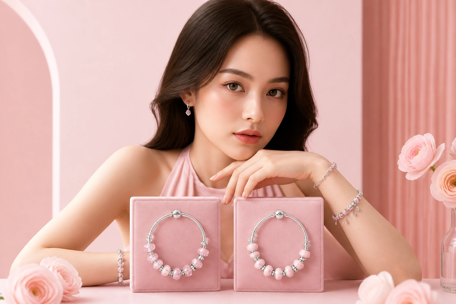So sánh hiệu ứng ánh sáng của charm cắt giác và charm trơn