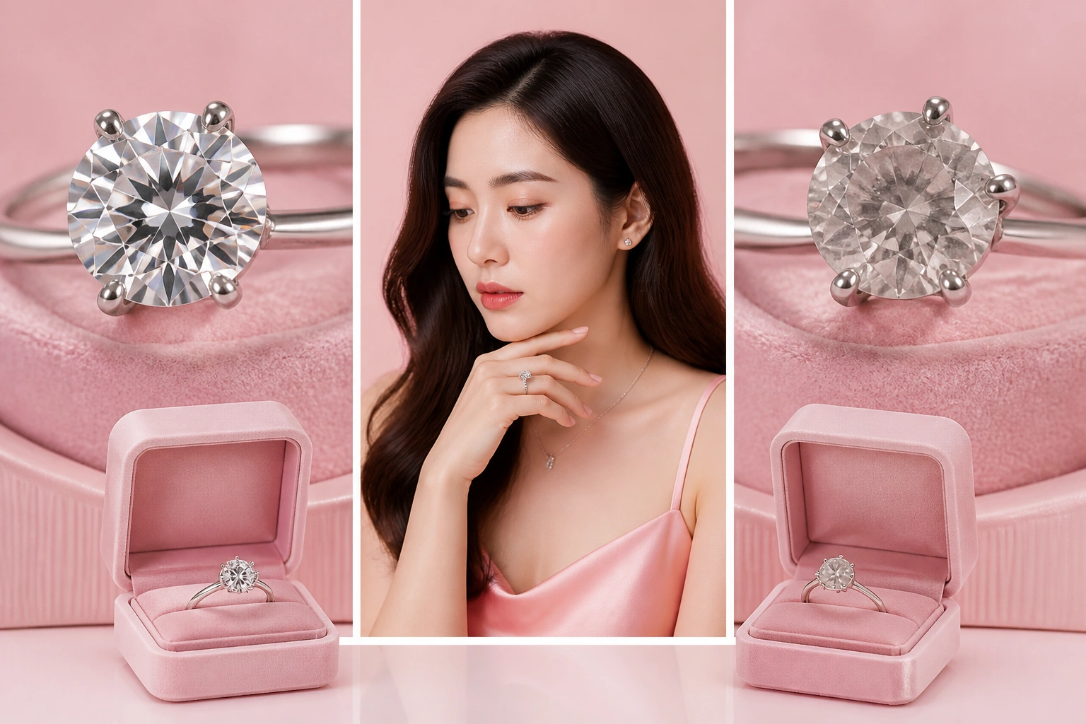 So sánh độ lấp lánh giữa nhẫn đá cz loại 1 và loại 3 sau 6 tháng sử dụng