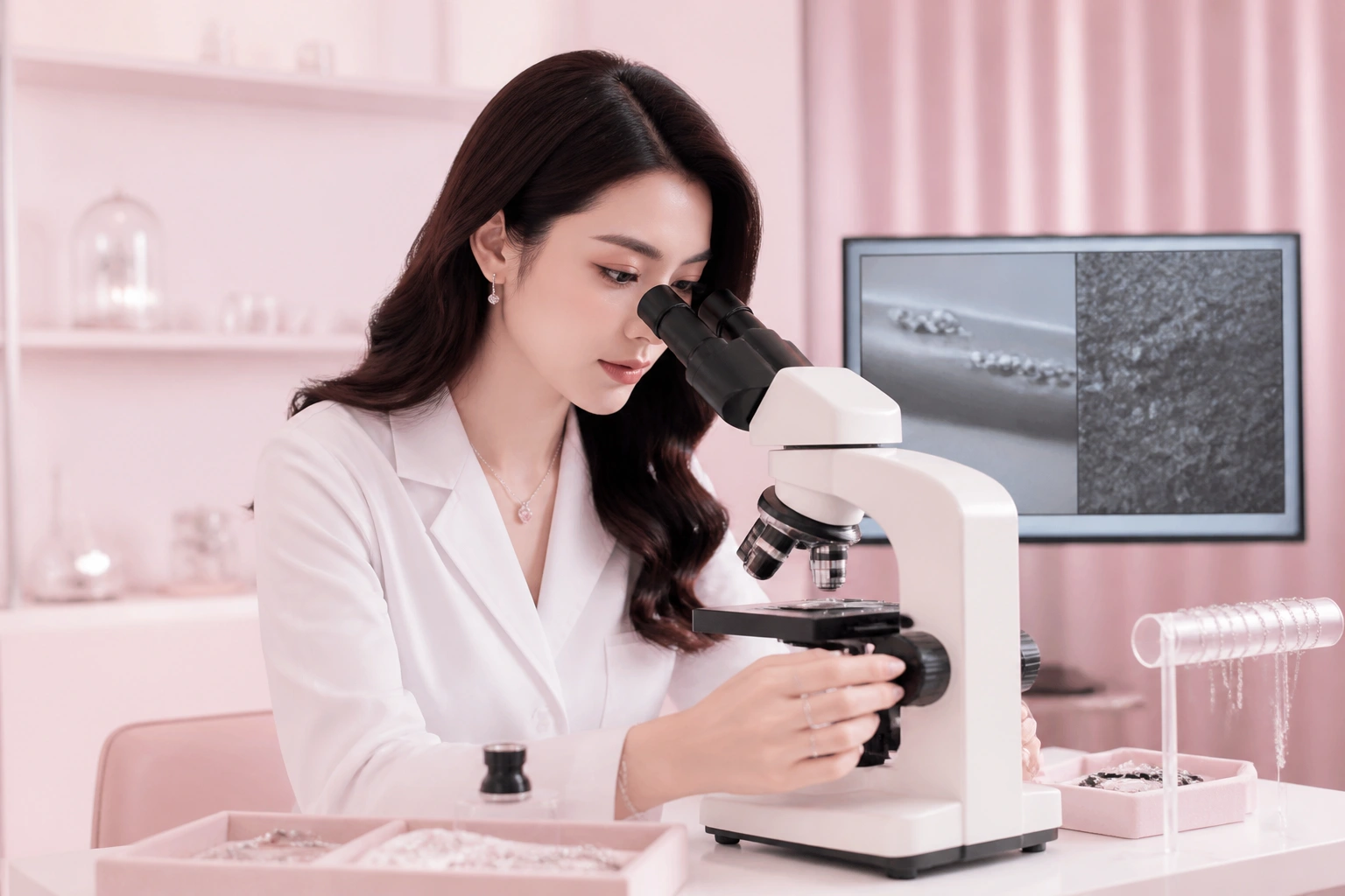 So sánh trang sức bạc cao cấp và bạc hàng chợ dưới kính hiển vi