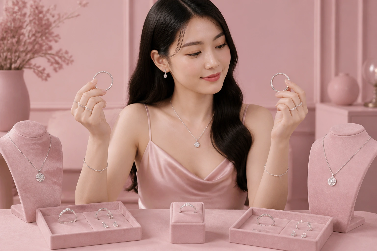 So sánh trang sức bạc xi bạch kim và bạc trắng truyền thống