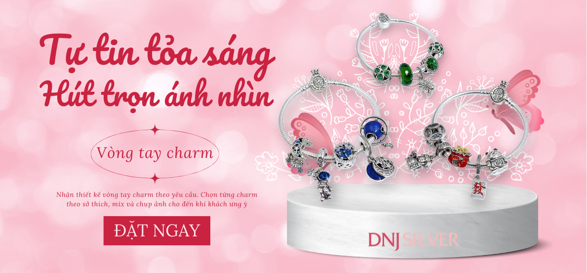 vòng tay charm bạc s925