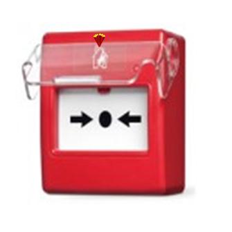 Nút nhấn khẩn bể kính, có nắp bảo vệ, AH-0217