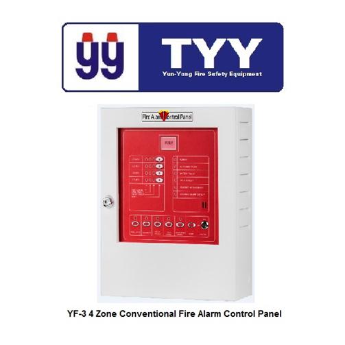 Trung tâm báo cháy 4 kênh bao gồm ắc quy YF3 - 4 zone