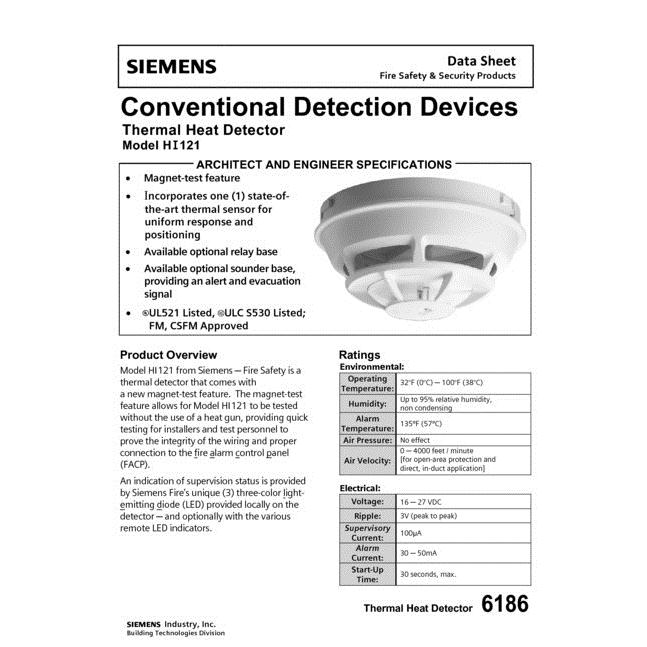 Đầu báo nhiệt loại thường HI121