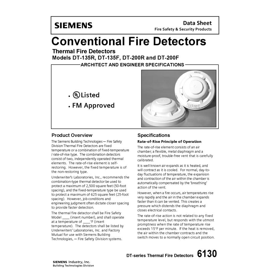 Đầu báo nhiệt cố định loại thường DT-200R