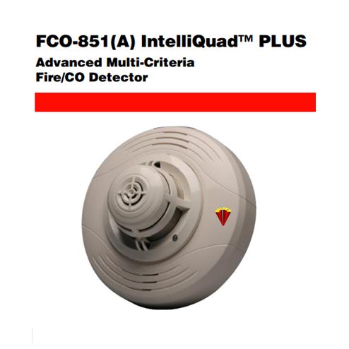 IntelliQuad™ PLUS Advanced Multi-Criteria FireCO Detector FCO-851(A)