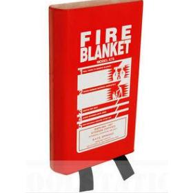 Chăn dập lửa hộp nhựa  treo tường PVC đỏ