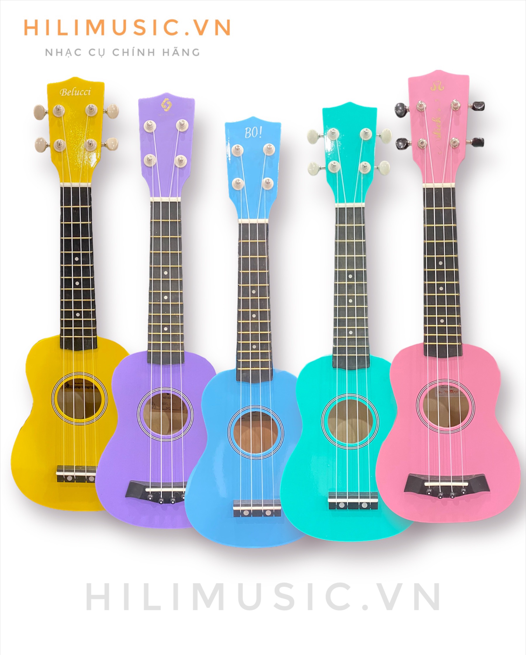 Đàn Ukulele Màu ( 5 màu )