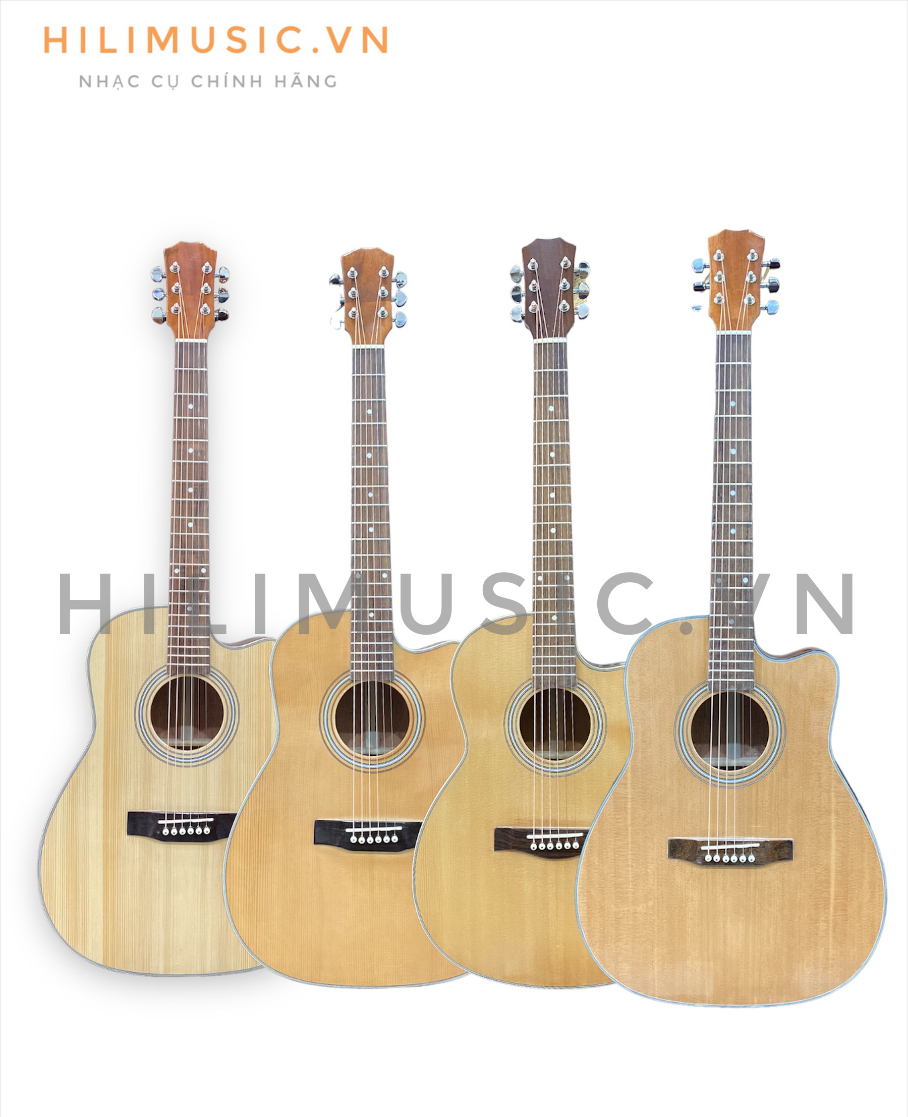 Đàn Guitar Acoustic FGE230 Gỗ Cao Cấp Bốn Màu