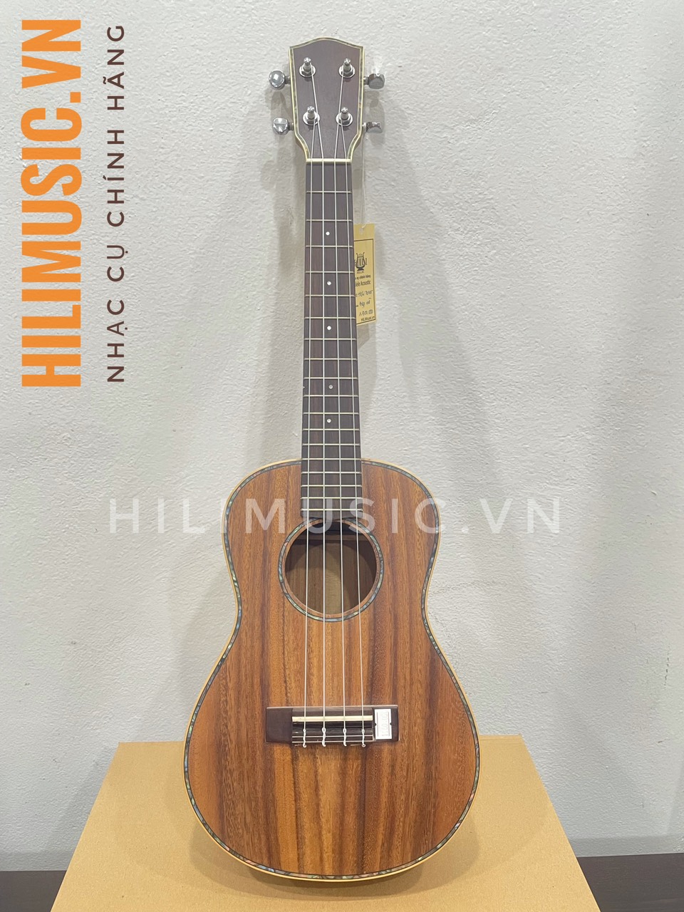 Đàn Ukulele cao cấp Uk-19D gỗ Điệp sz27 Tenor