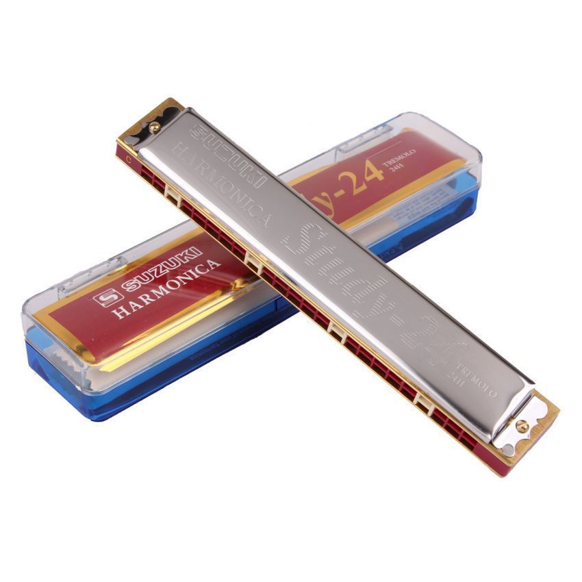Kèn Harmonica Suzuki Study 24 lỗ Tremolo