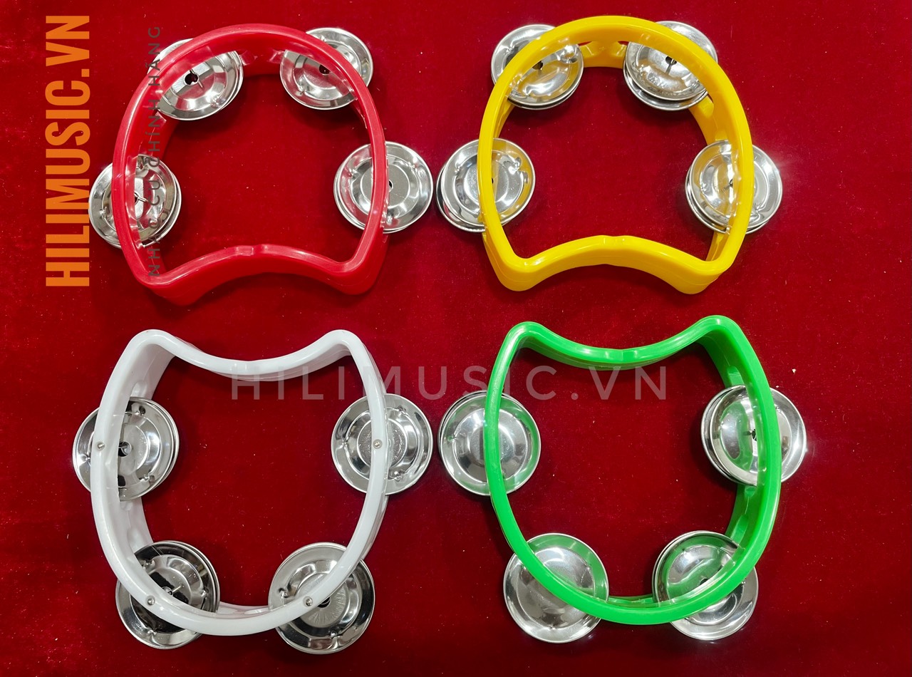 Tambourine size nhỏ 4 xèng kép (xắc xô)