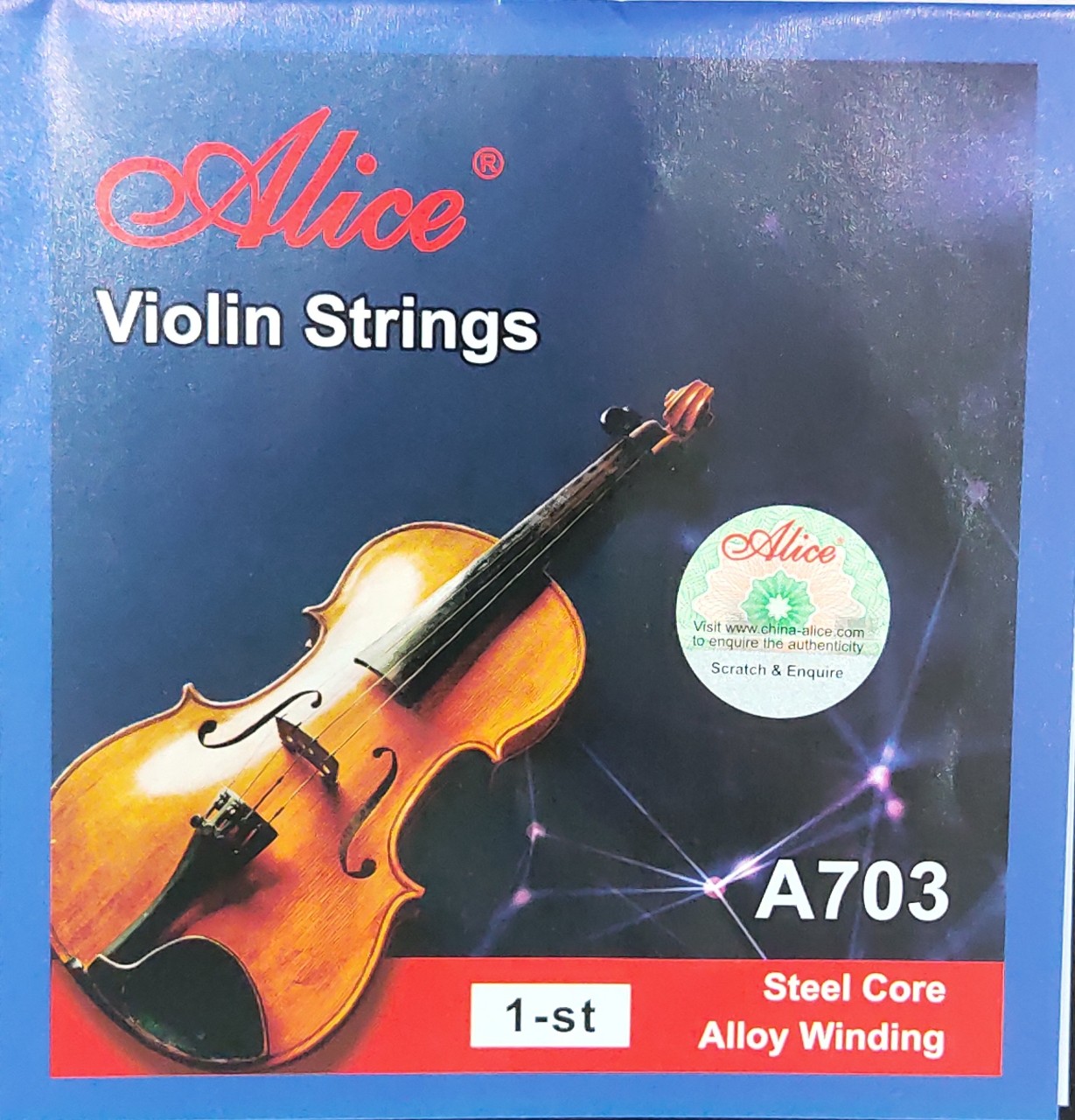 Dây violin lẻ số 1 Alice A703