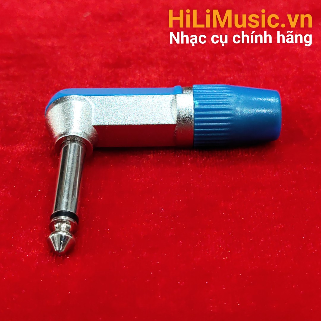 Giắc 6,5mm hợp kim bóng, đầu cong